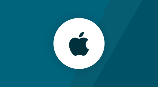 Imagen con logo de apple